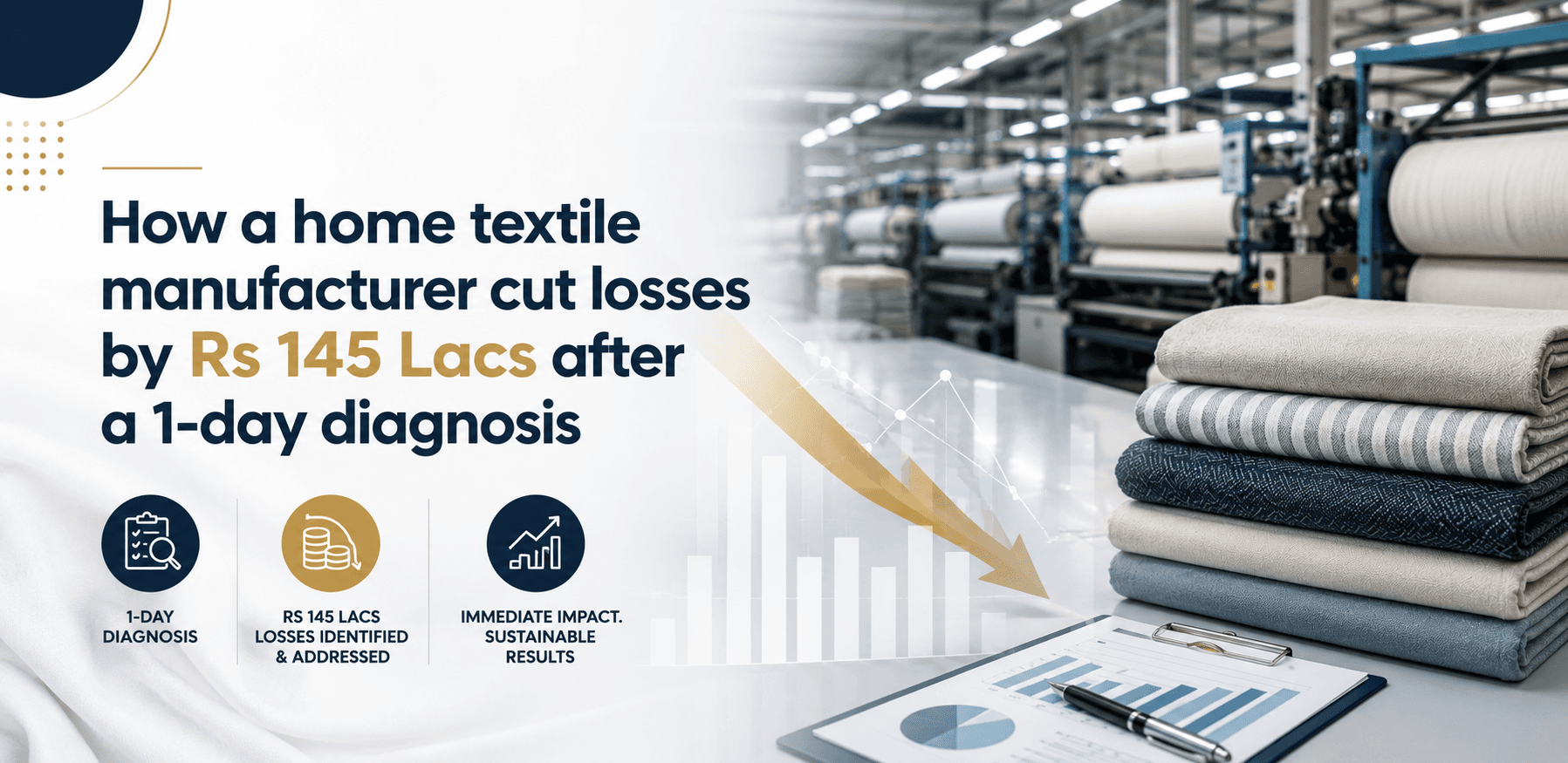 How a home textile manufacturer cut losses by Rs 145 Lacs after a 1-day diagnosis
